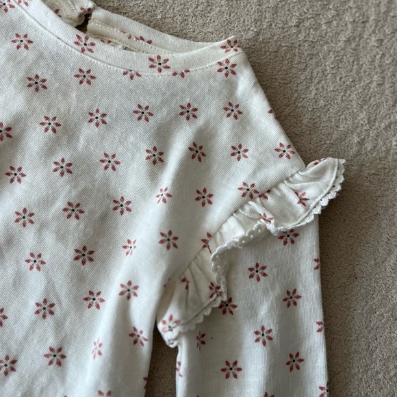 Aspen Kids Ruffle Shoulder Long Sleeve Top 24M - Picture 4 of 8